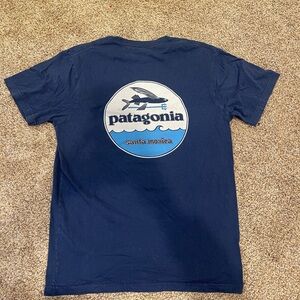 Patagonia Dark Blue Organic Cotton Tee